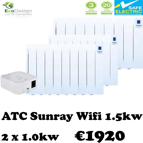 ATC Sunray Wifi 1.5kw  2 x 1.0kw